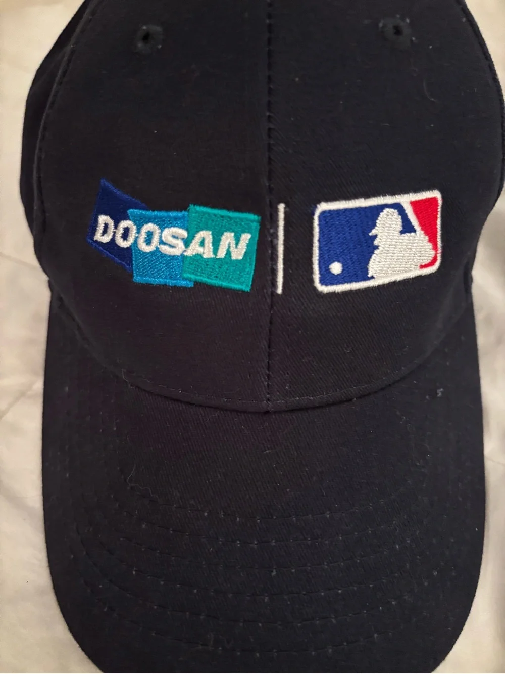 MLB Doosan Black MLB Embroidered Baseball Cap NEW